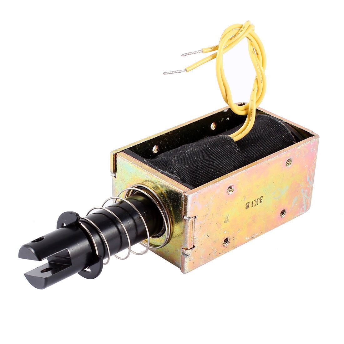 DC 24V 0.8A 5.1N Force 20mm Stroke Pull Type Open Frame Solenoid Electromagnet