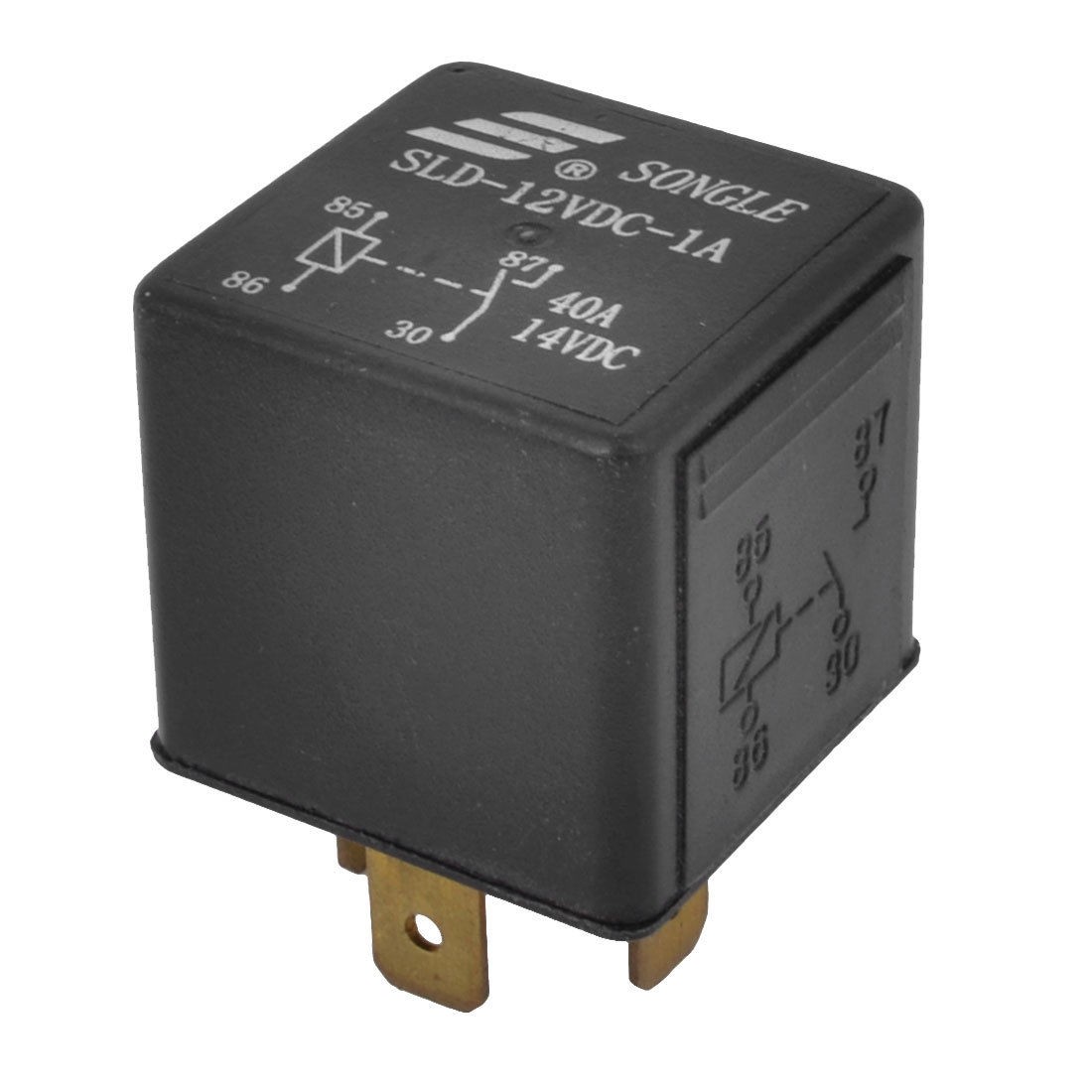 SLD-12VDC-1A DC 12V Coil Voltage 4-Pin Plug in Type PCB Power Relay