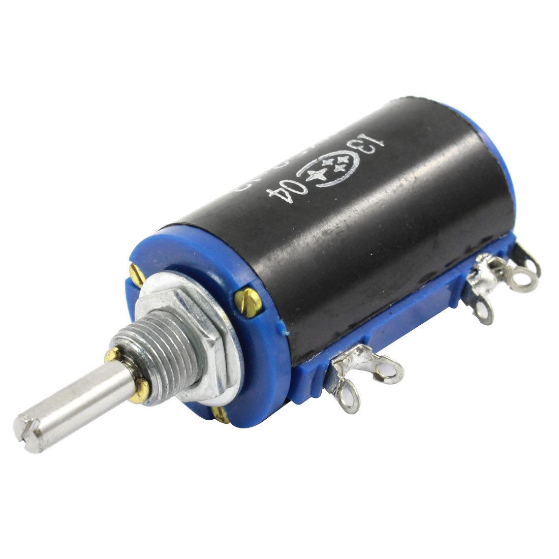 WXD3-13 2.2K Ohm 2W Wirewound Multiturn Potentiometer Black Blue