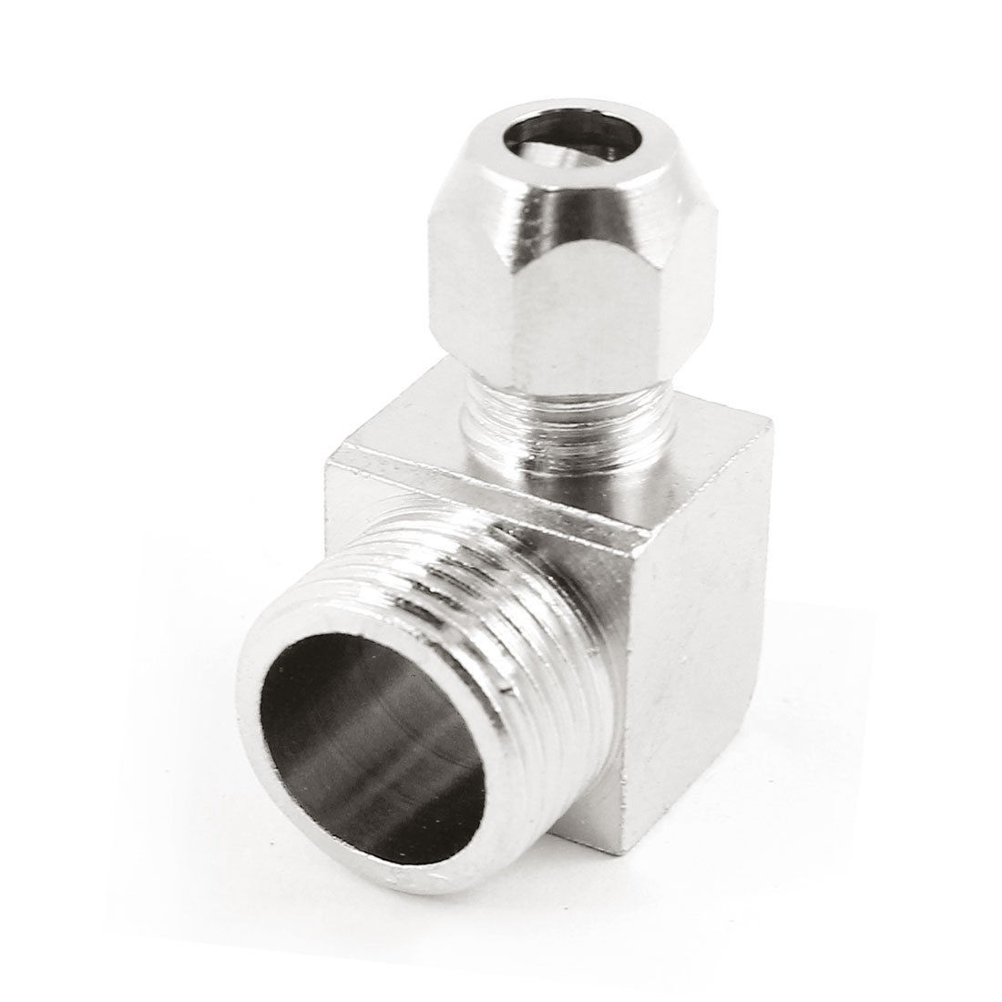 3 8PT Male Threaded Metal Air Tube Fitting Elbow Connector for 12mm Dia Hose