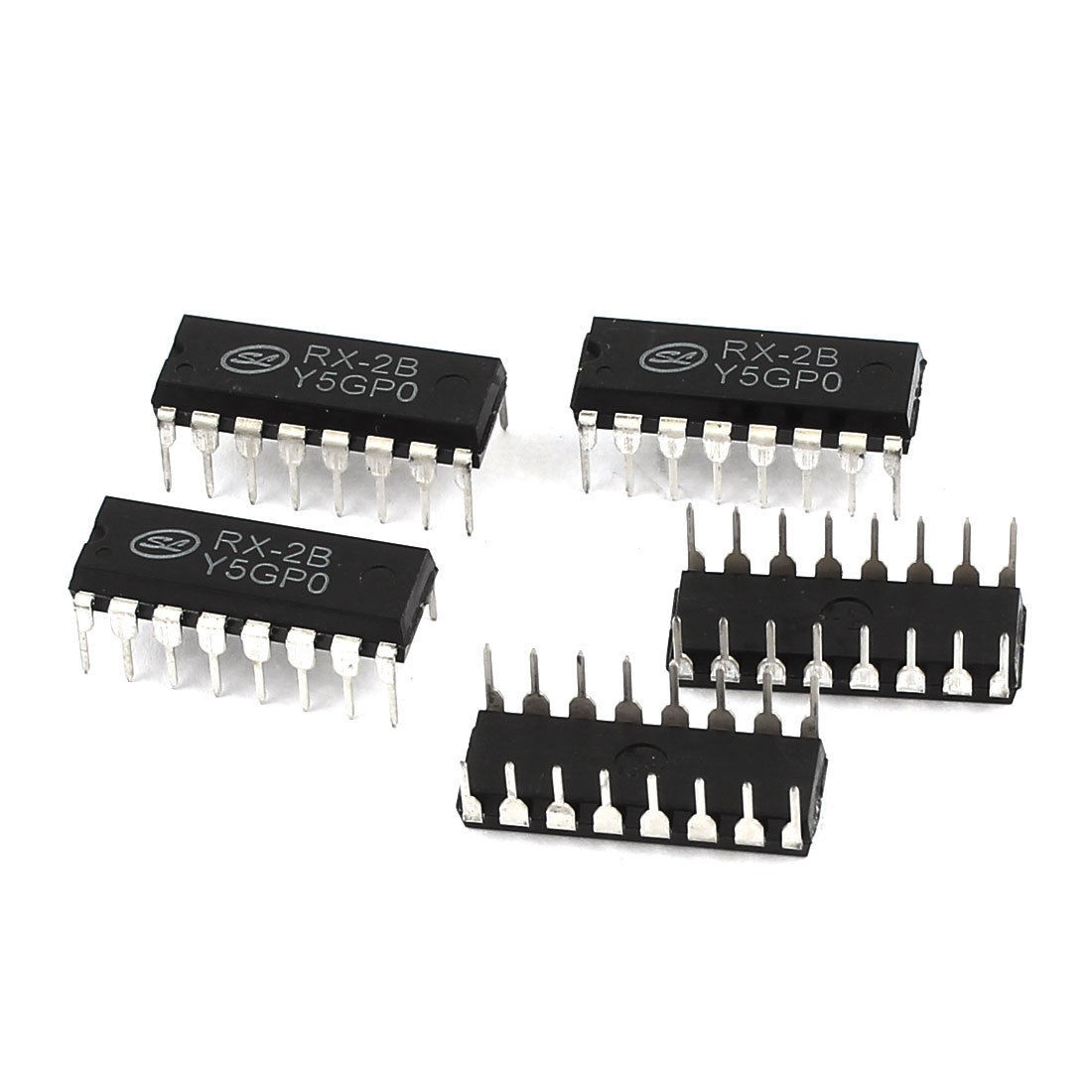 5 Pcs RX-2B DIP-16 Five Function Remote Controller IC for Toys