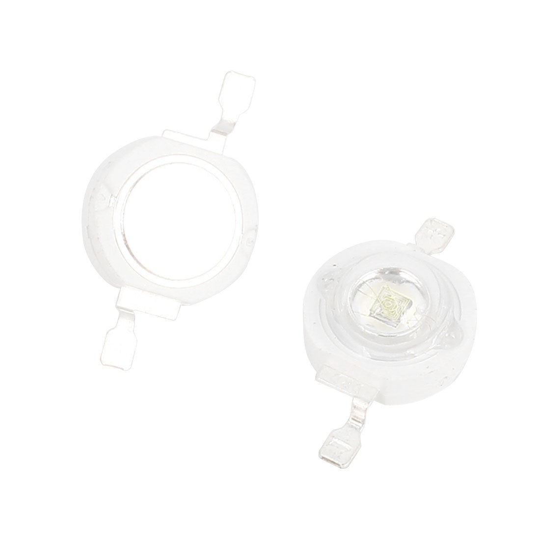 2pcs 3.0-3.7V 45-50LM 3W 750mA Blue Light LED Emitter Lamp Bead w Heat Sink Base