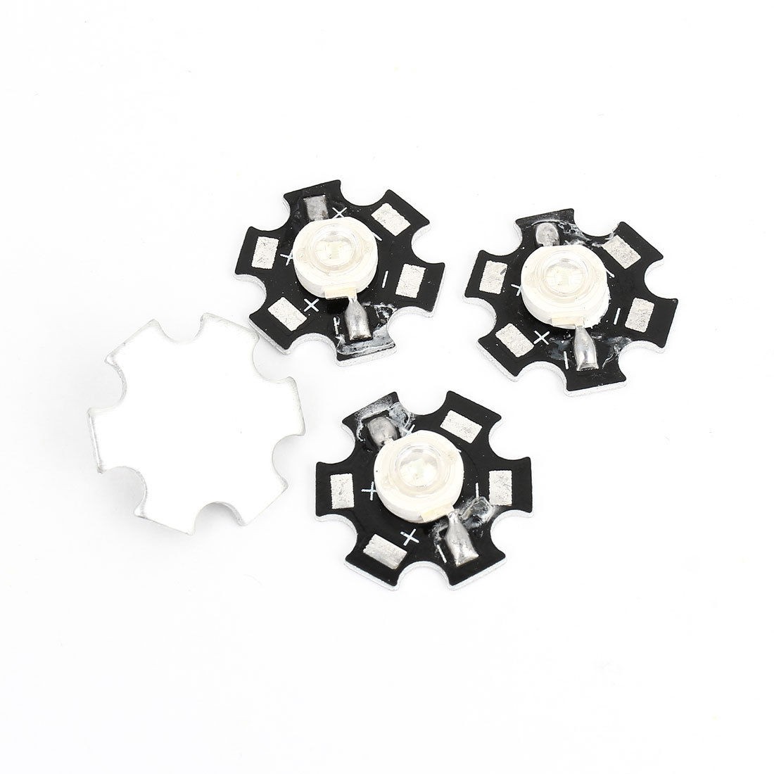 3W 460-470nm Blue Light LED Lamp Bead Emitter 45-50LM w Star Base 4pcs