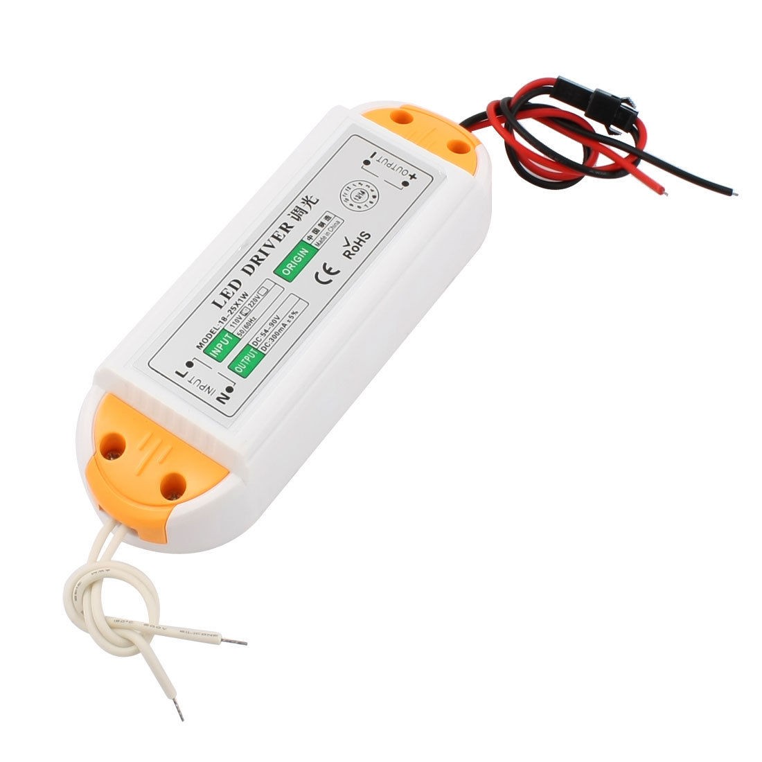 DC 54-90V 300mA (18-25)x1W Waterproof LED Dimmer Driver Power Supply Adapter