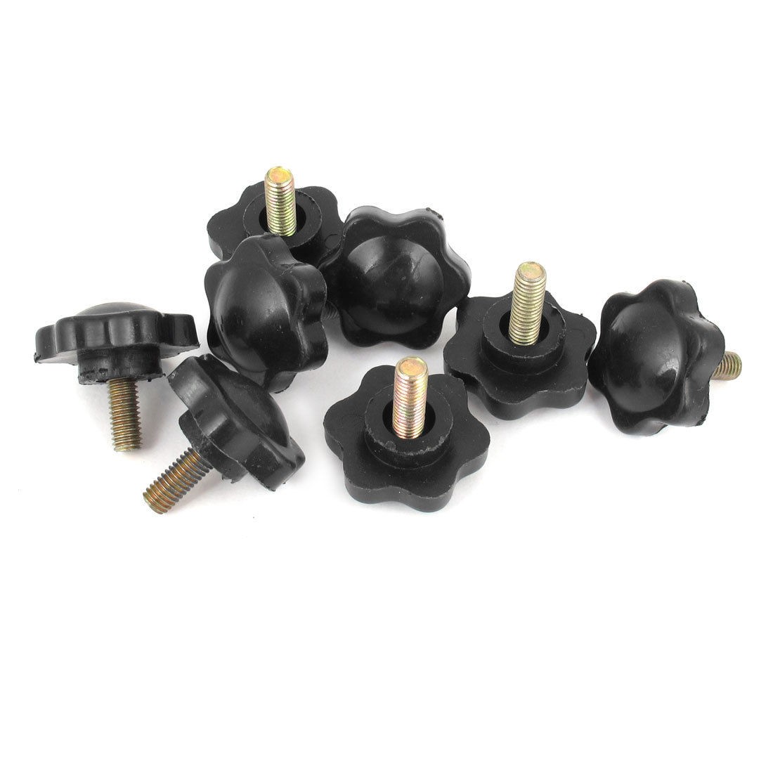 8 Pcs M5 Thread 12mm Length 25mm Diameter Star Head Clamping Knob