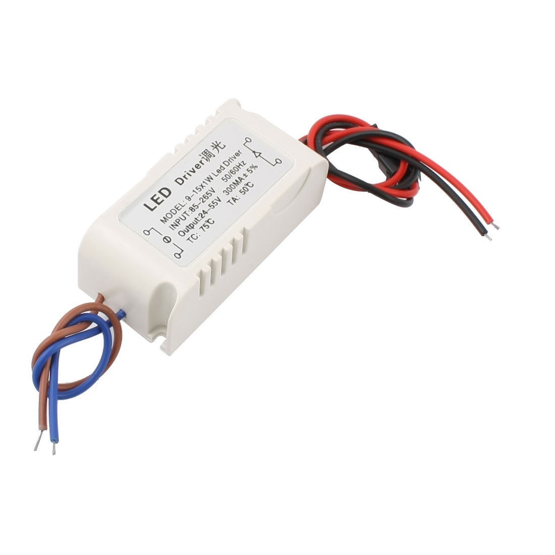 DC 24-55V 300mA (9-15)x1W Output Waterproof LED Dimmer Driver Power Converter