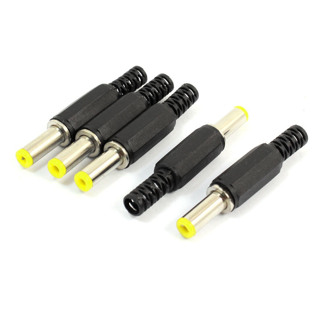 5pcs Plastic Cable Guard 5.5mm x 2.5mm Male DC Power Plug Connector