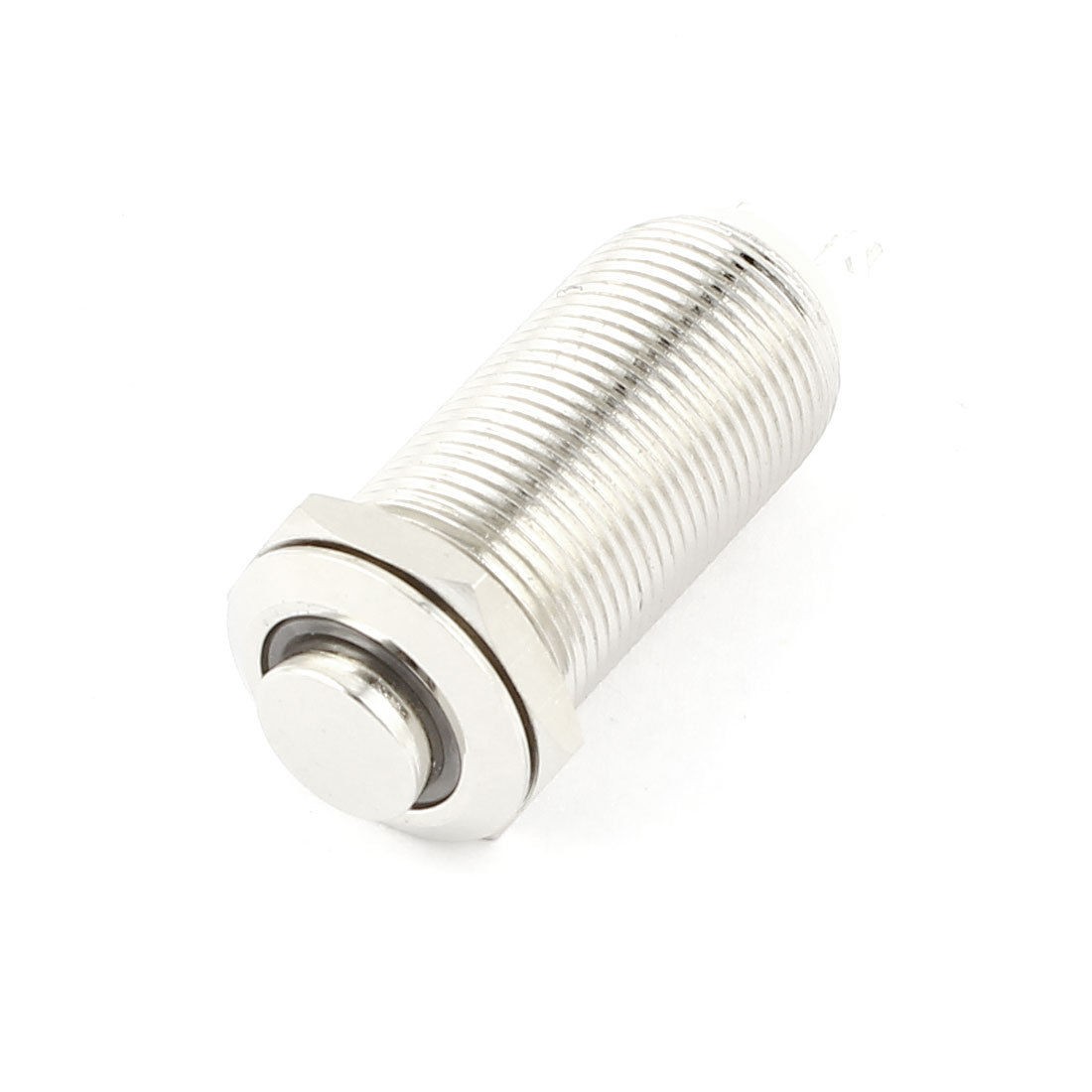 Green Angel Eye LED DC3V 12mm ON/OFF Locking Push Button Metal Switch