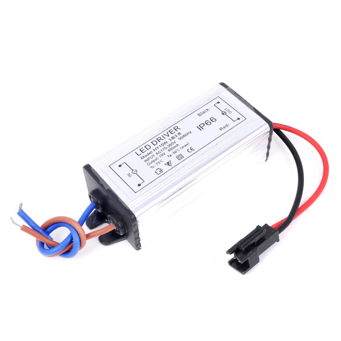 AC 175-265V DC 10V 600mA LED Strip Water Resistant Power Supply Driver