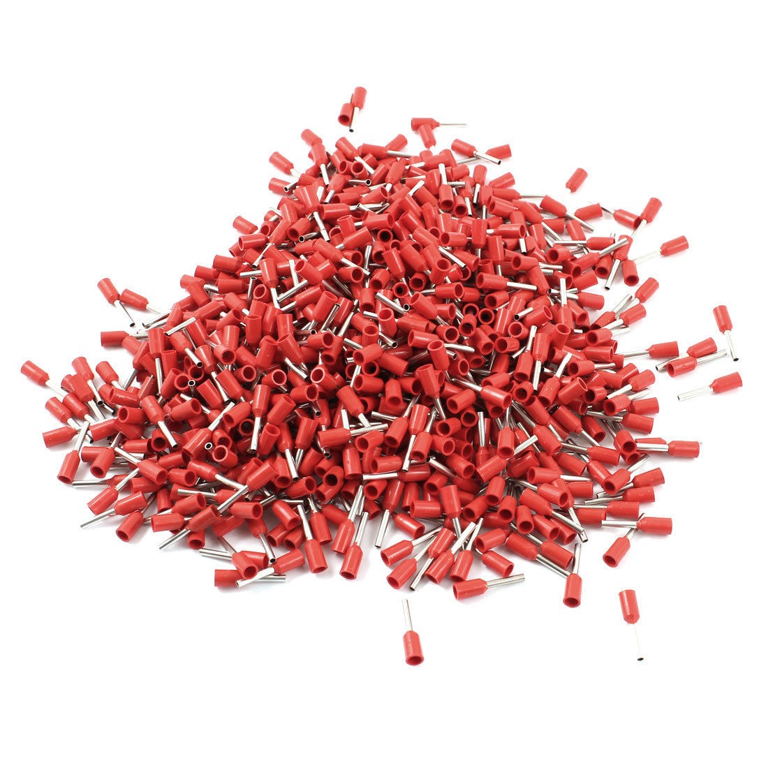 1000 Pcs 4.4mm Dia Insulated Terminal Connector Red for 1-10 AWG