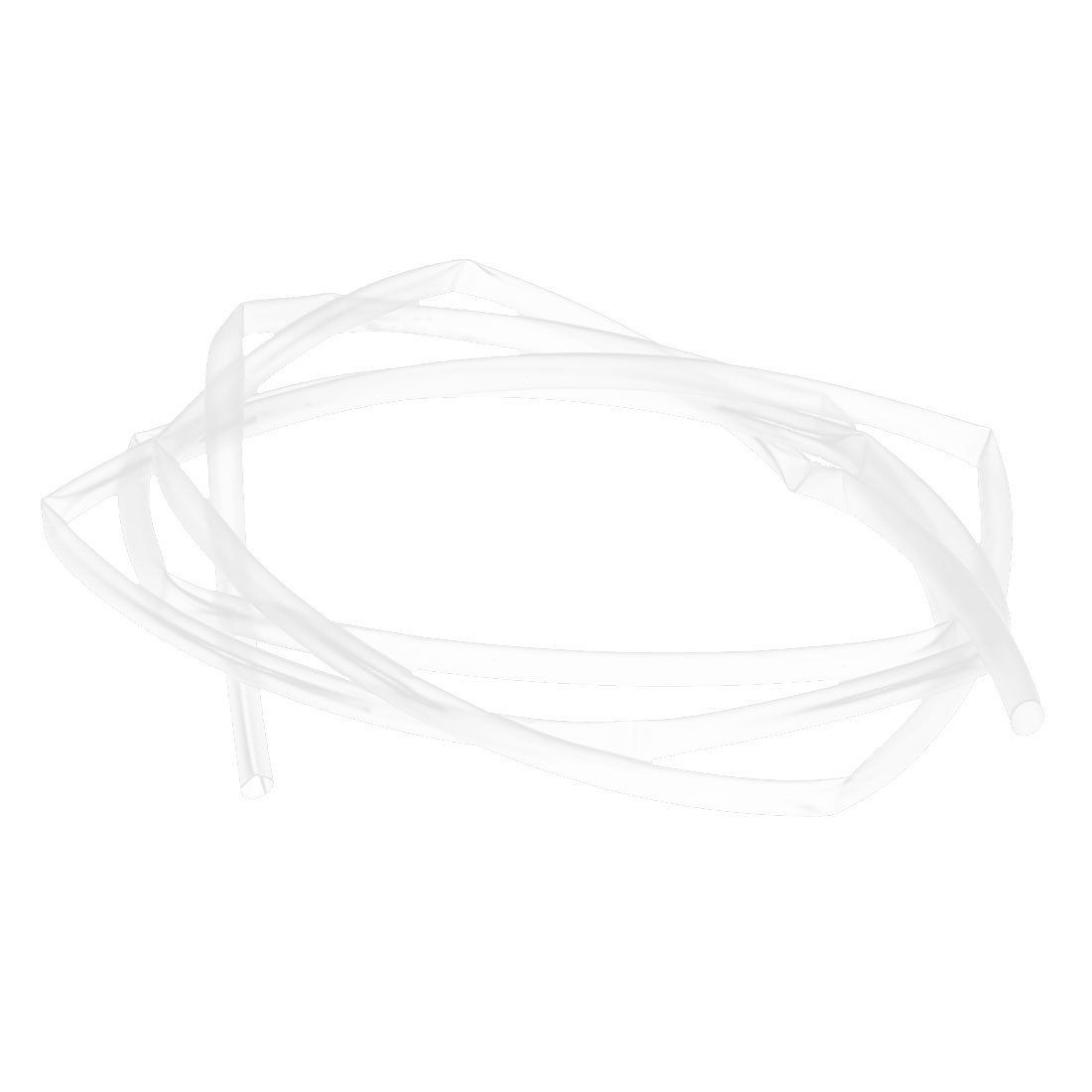 5 Pcs 3Ft 3mm Dia Heat Shrinkable Tube Wire Sleeve Shrinking Tubing Clear