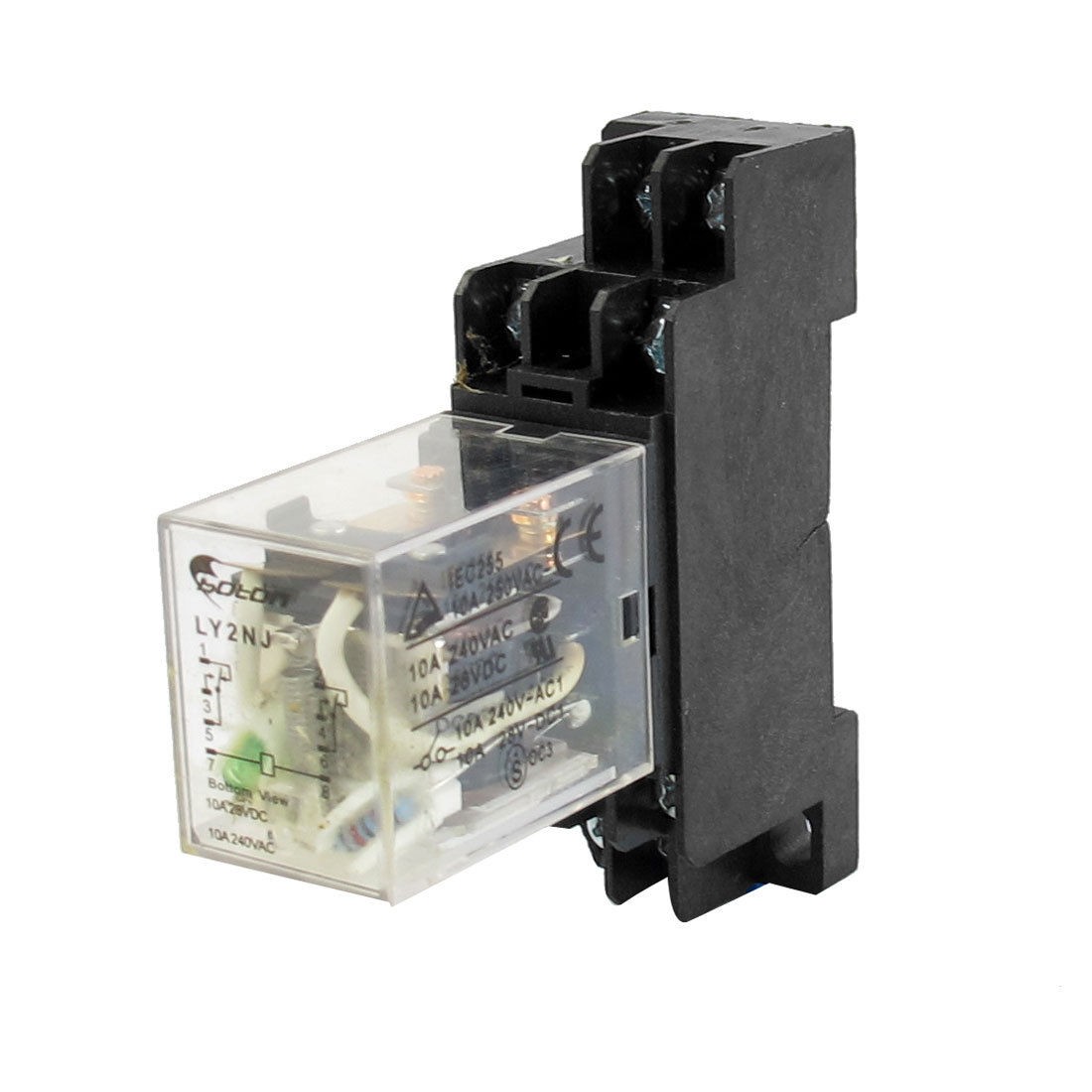 DC 24V 8-Pin DPDT General Purpose Coil Power Relay w Plug-in Socket