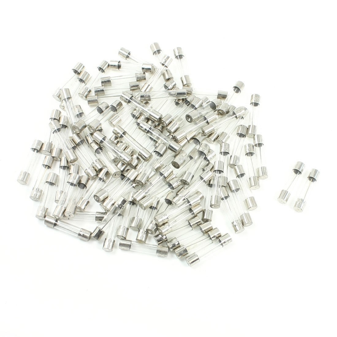 100 Pcs 250 Volts 20Amp Fast Blow Type Glass Tube Fuses 6 x 30mm