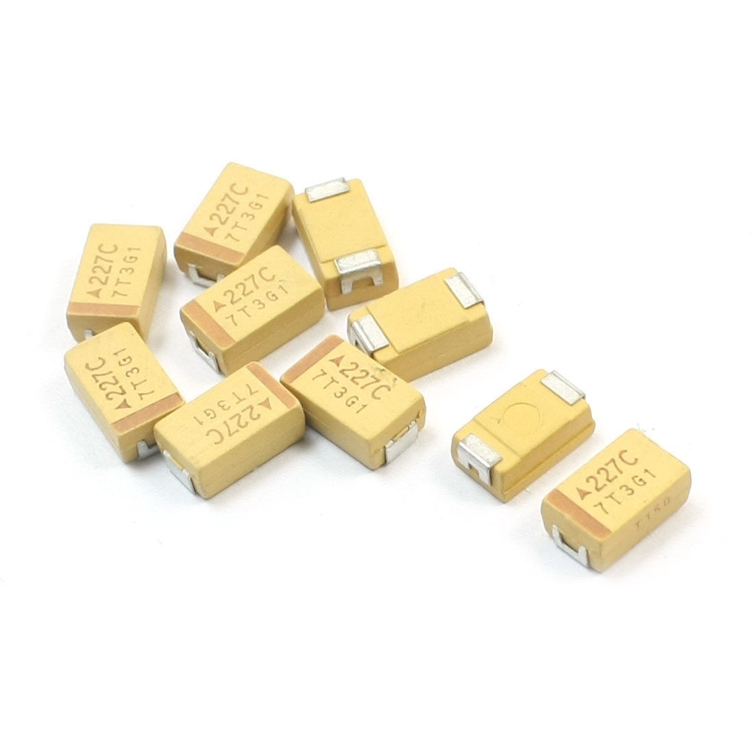 10Pcs SMT SMD 7343 D Type 220uF 16V Chip Tantalum Capacitors