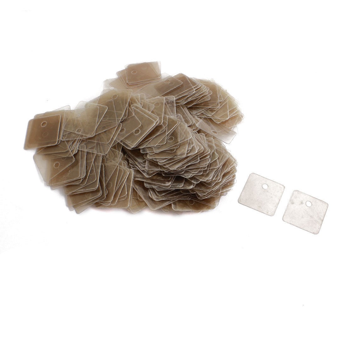 500Pcs 24mmx24mmx0.12<wbr/>mm Mica Insulator Sheet Replacement