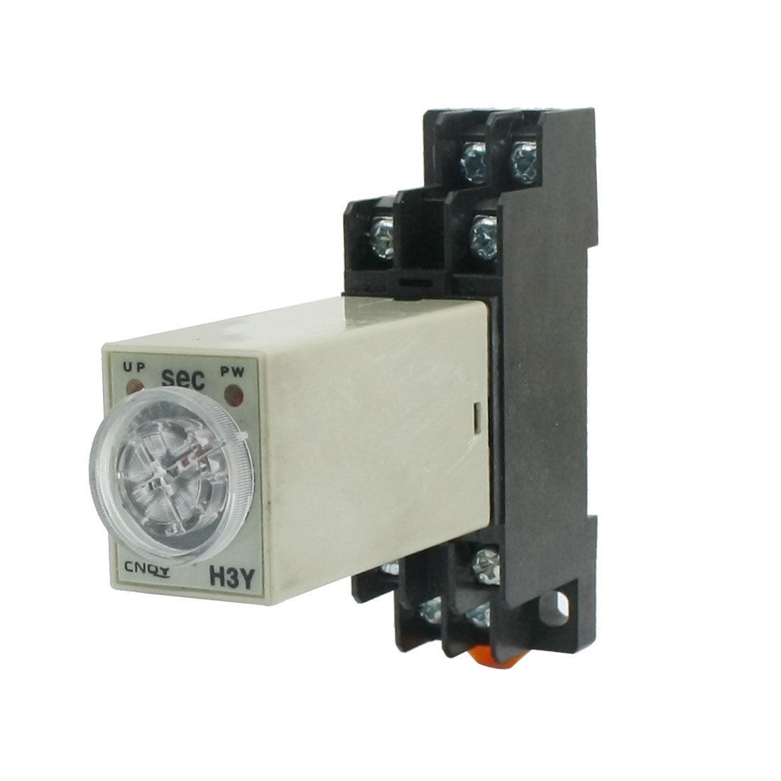 Rotary Knob DPDT 0-60S Timer Timing Time Relay AC 110V H3Y-2 w Base Socket