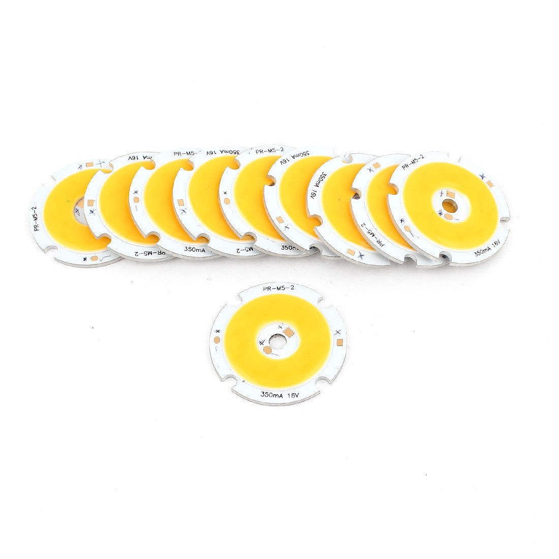 5W DC5-18V 300mA 80-90LM/W Warm White LED Light COB Lamp Bead Chip 10pcs