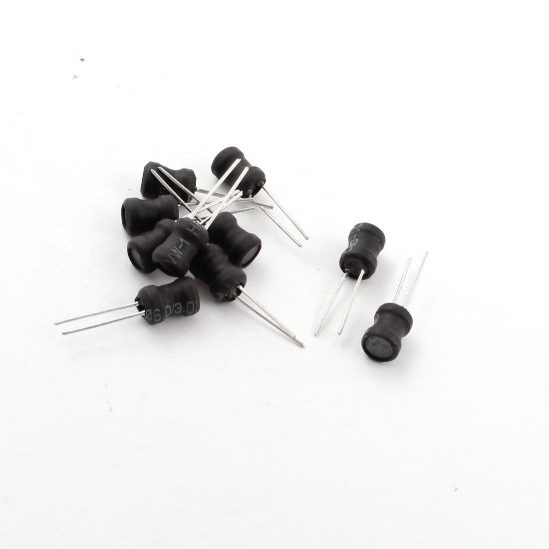 10Pcs 1.5mH 400mA 6x8mm 10% Radial Leaded Magnetic Core Inductors Black