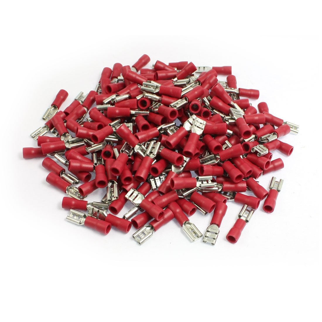 200 Pcs 5 6mm Spade Width Red Pre Insulated Spade Crimp Terminals Connectors