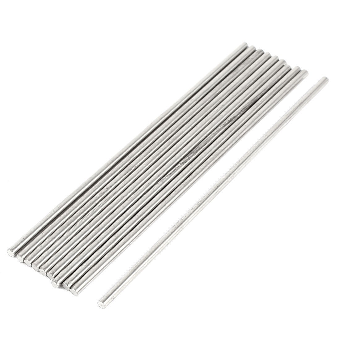 10pcs RC Aircraft Toys Replacement Stainless Steel Round Bar 100x2.5mm