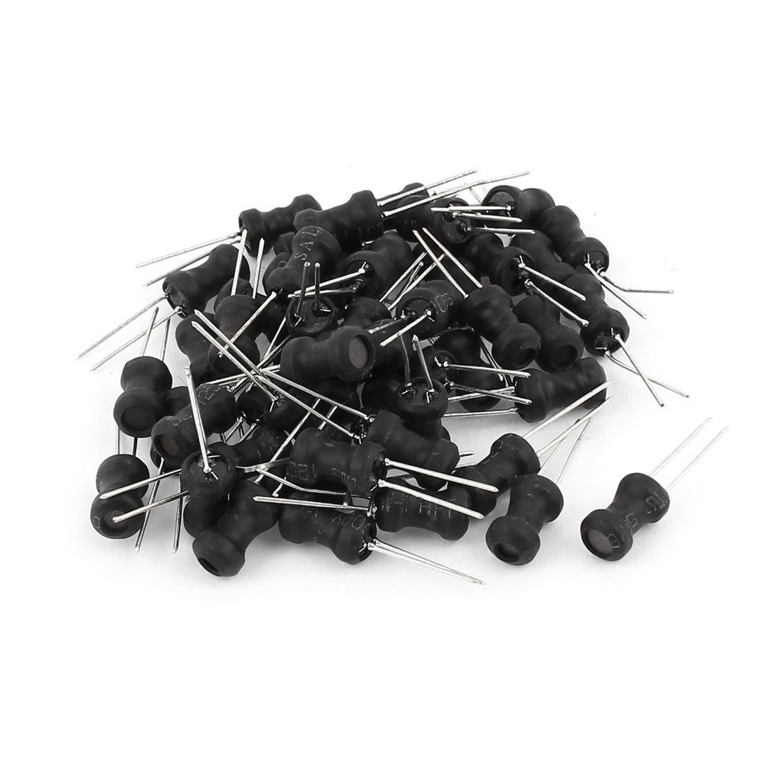 50Pcs 100uH Inductance 6x10mm 2 Pins Radial Leaded Inductors