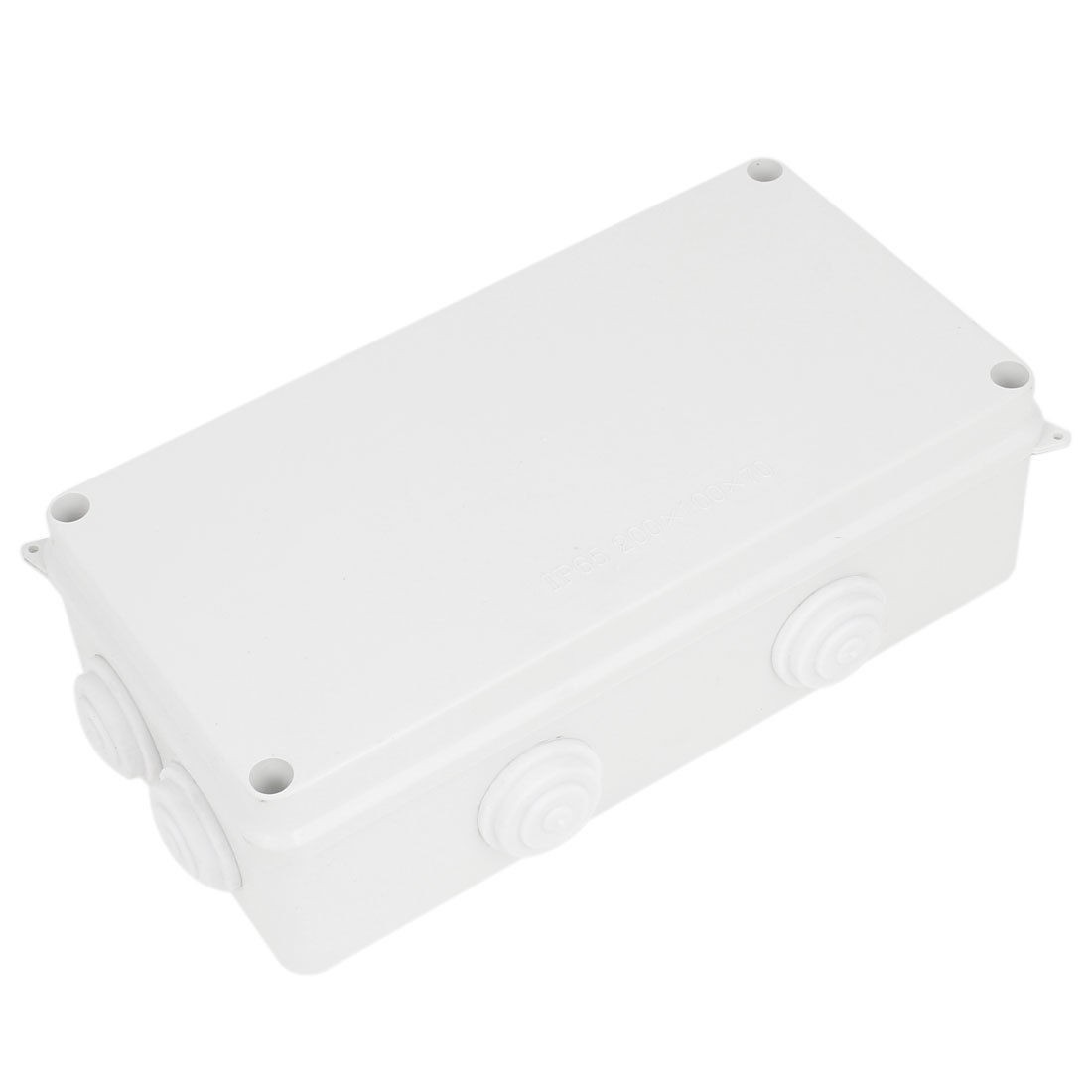 ABS IP65 Waterproof 28mm Hole 8 Cable Entries Junction Box 200x100x70mm