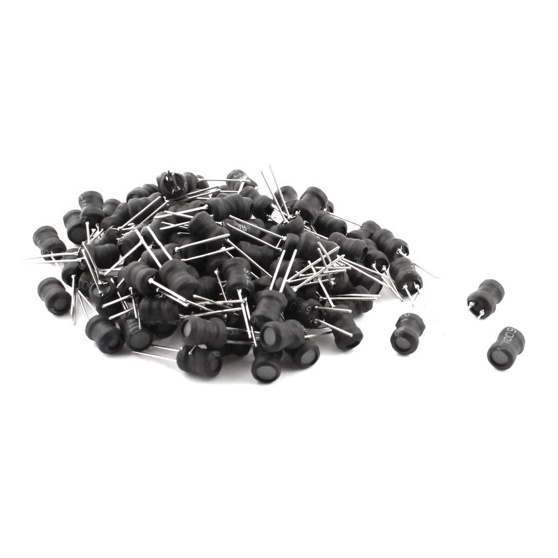 100Pcs PCB Board Radial Lead Inductor 33uH 1.2mA 6x8mm 10% Tolerance