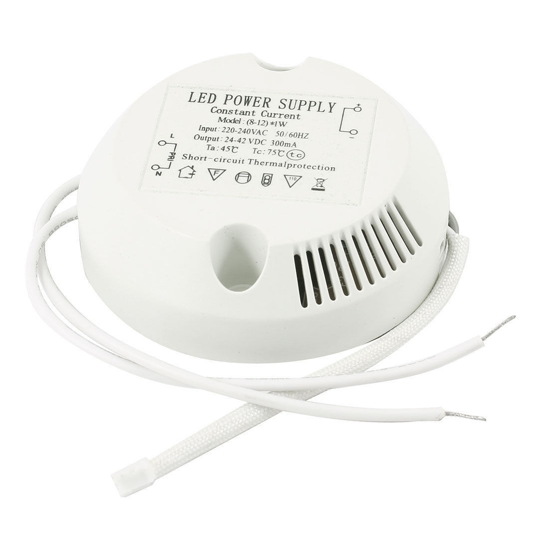 AC 220-240V DC 24-42V (8-12)x1W Constant Current LED Light Power Supply Driver