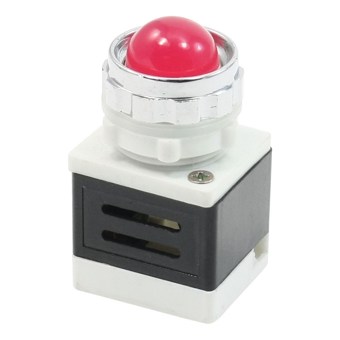 Plastic Housing Red Light Indicator Signal Pilot Lamp AC 220V