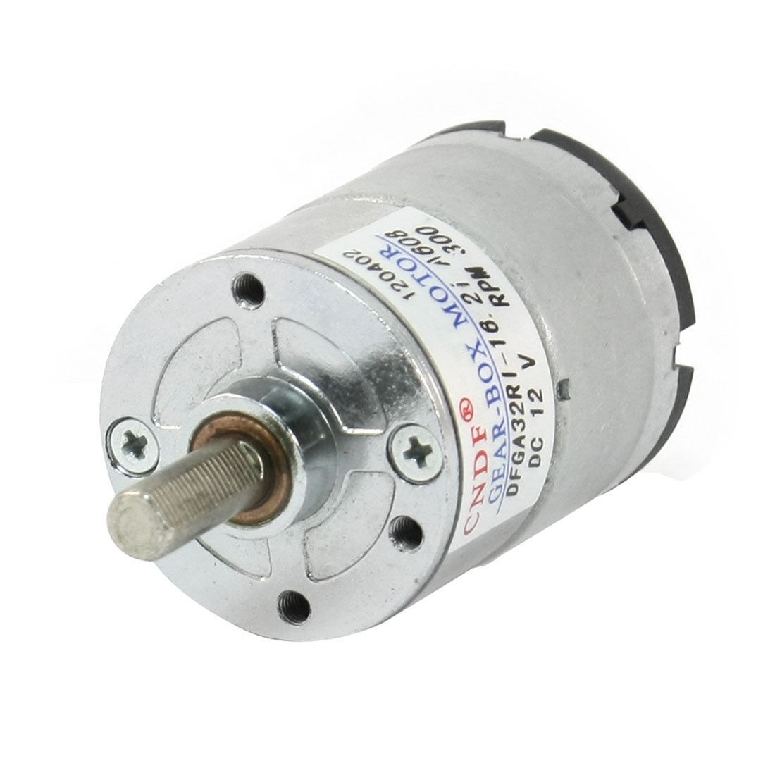 DFGA32RI-16.2i 6mm Shaft Dia 300RPM DC 12V Speed Reduce Geared Box Motor