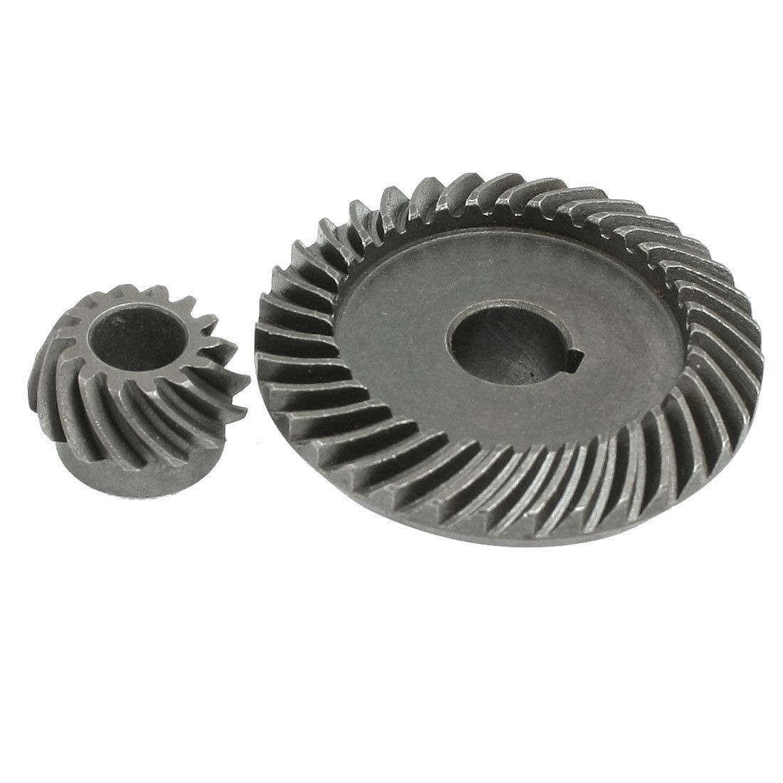 2 Pcs Repair Parts Gray Metal Angle Grinder Gear for LG 100 TGC-100SA