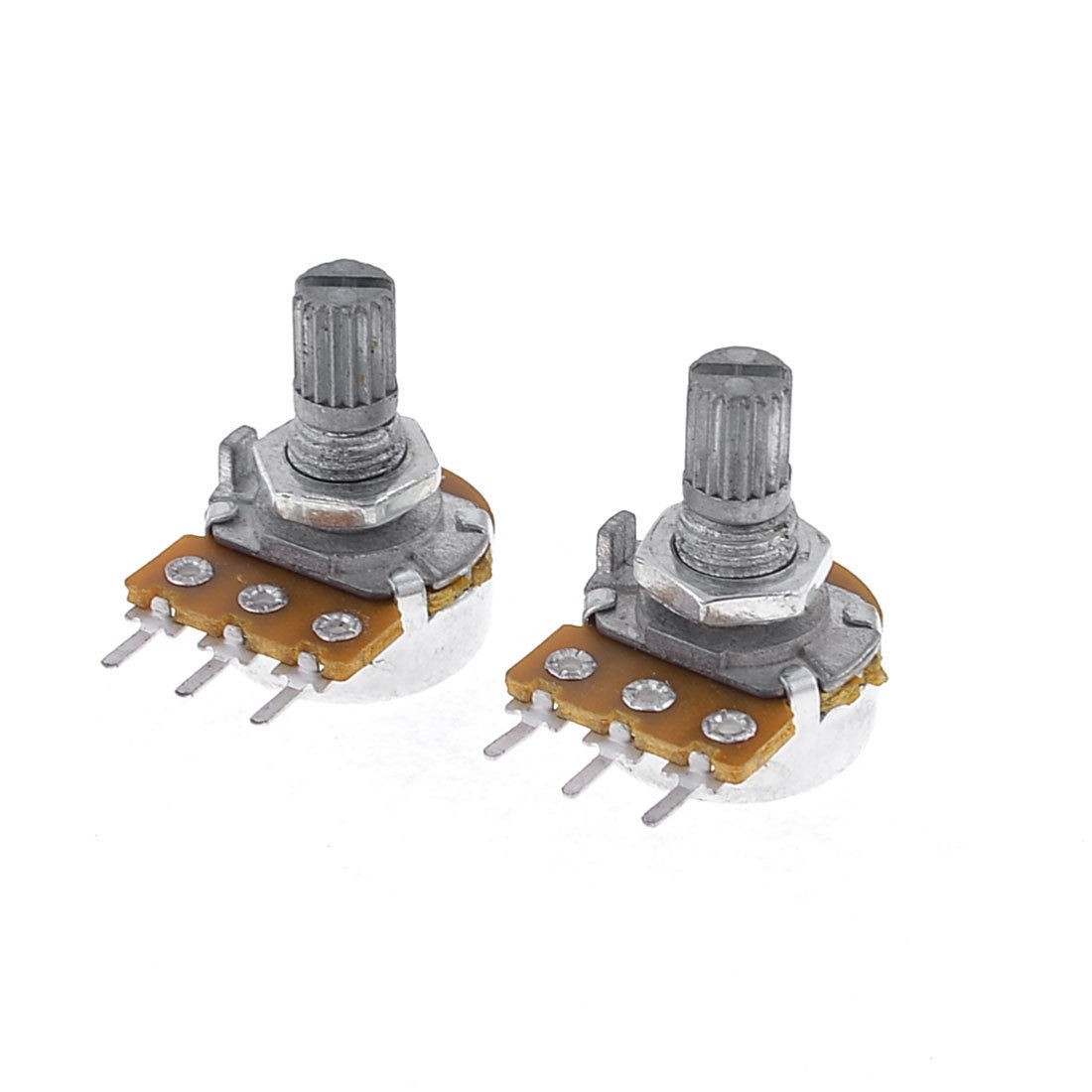 2 Pcs B5K 5K Ohm Single Linear Taper Ratory Potentiometer