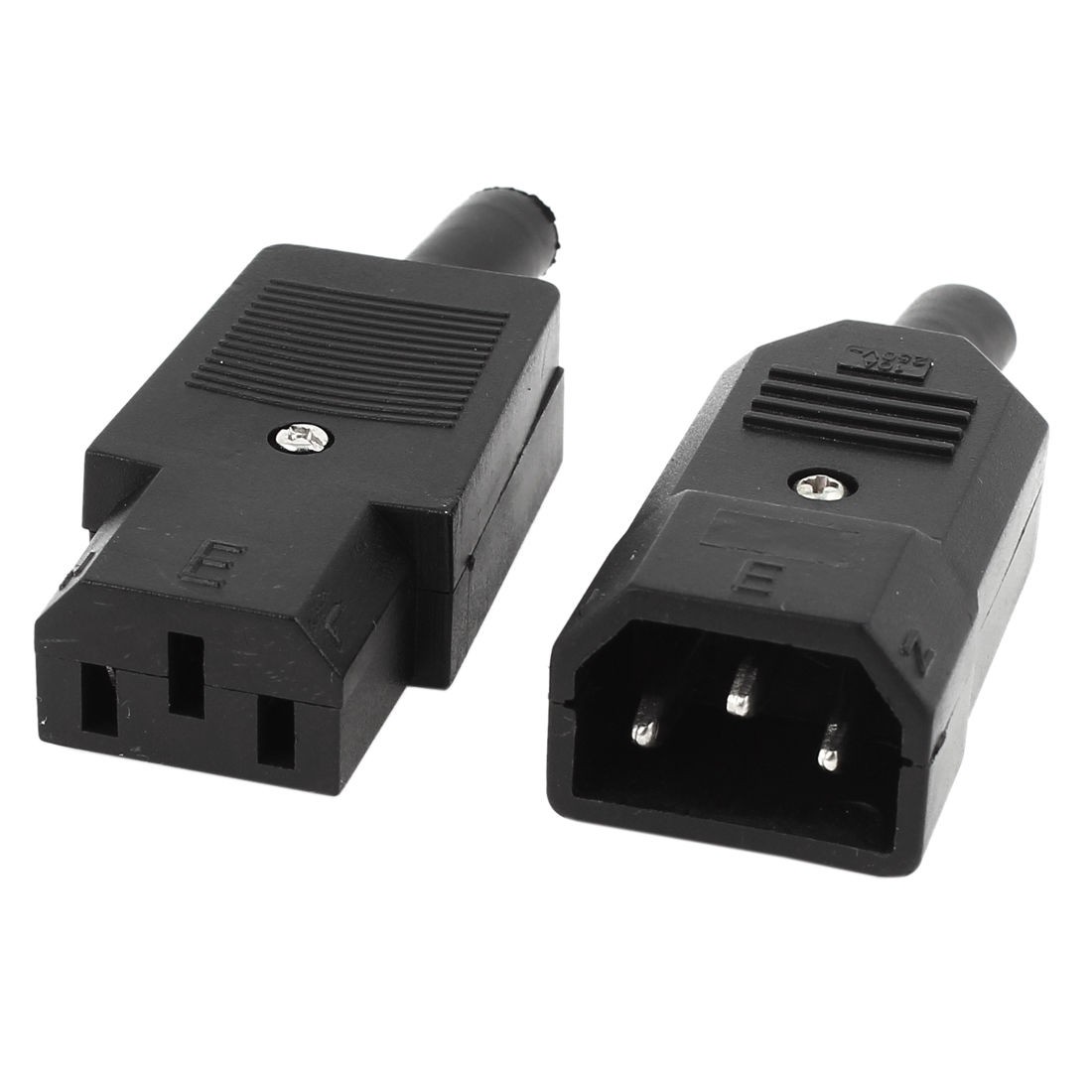 IEC 320 C14 Male Plug to C13 Female Socket Power Connector AC 250V 10A