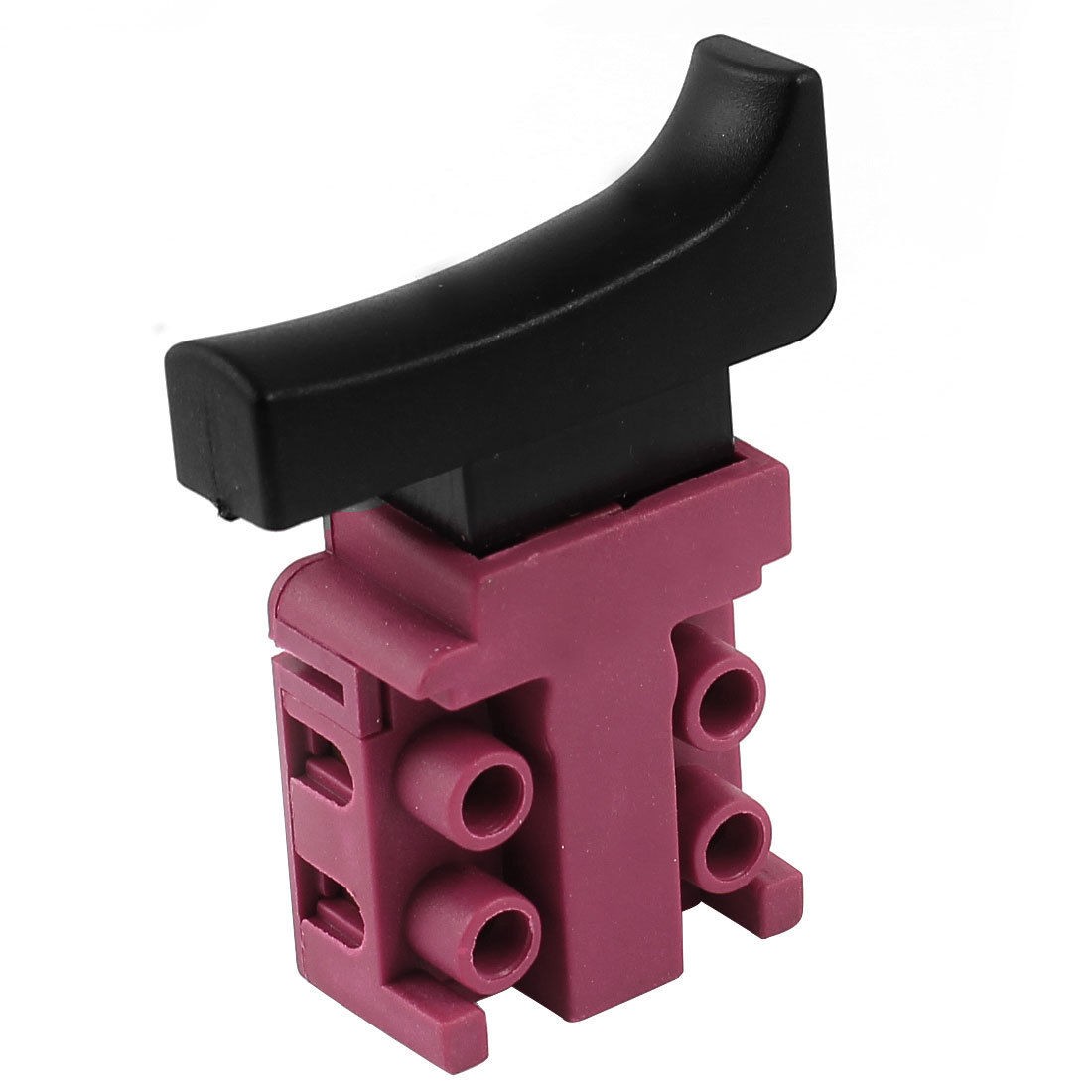AC 250V 6A DPST NO Momentary Electric Power Tool Trigger Switch Black Fuchsia