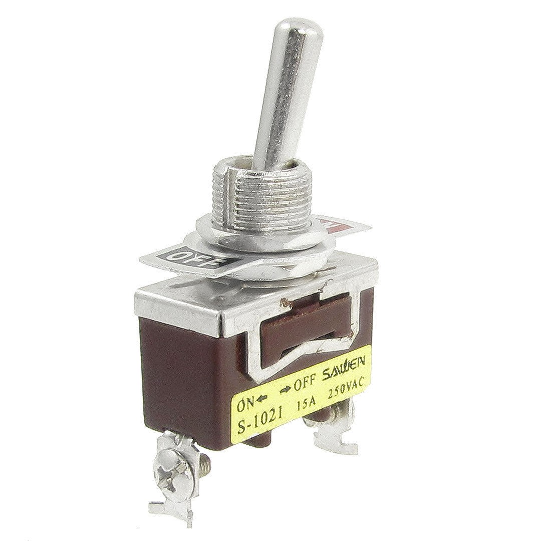AC 250V 15A ON/OFF 2 Position 2 Screw Terminals SPST Toggle Switch