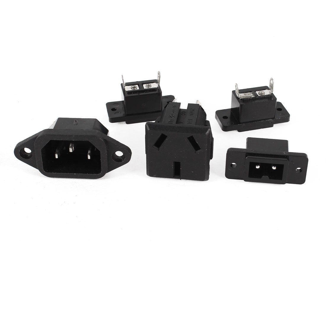 IEC320 C14 Male Inlet Adapter + 3 x C8 Plug Connector + AU Power Socket AC 250V