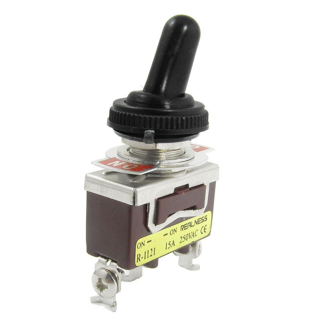 AC 250V 15A Amps ON/ON SPDT 3 Screw Terminals Toggle Switch w Waterproof Boot