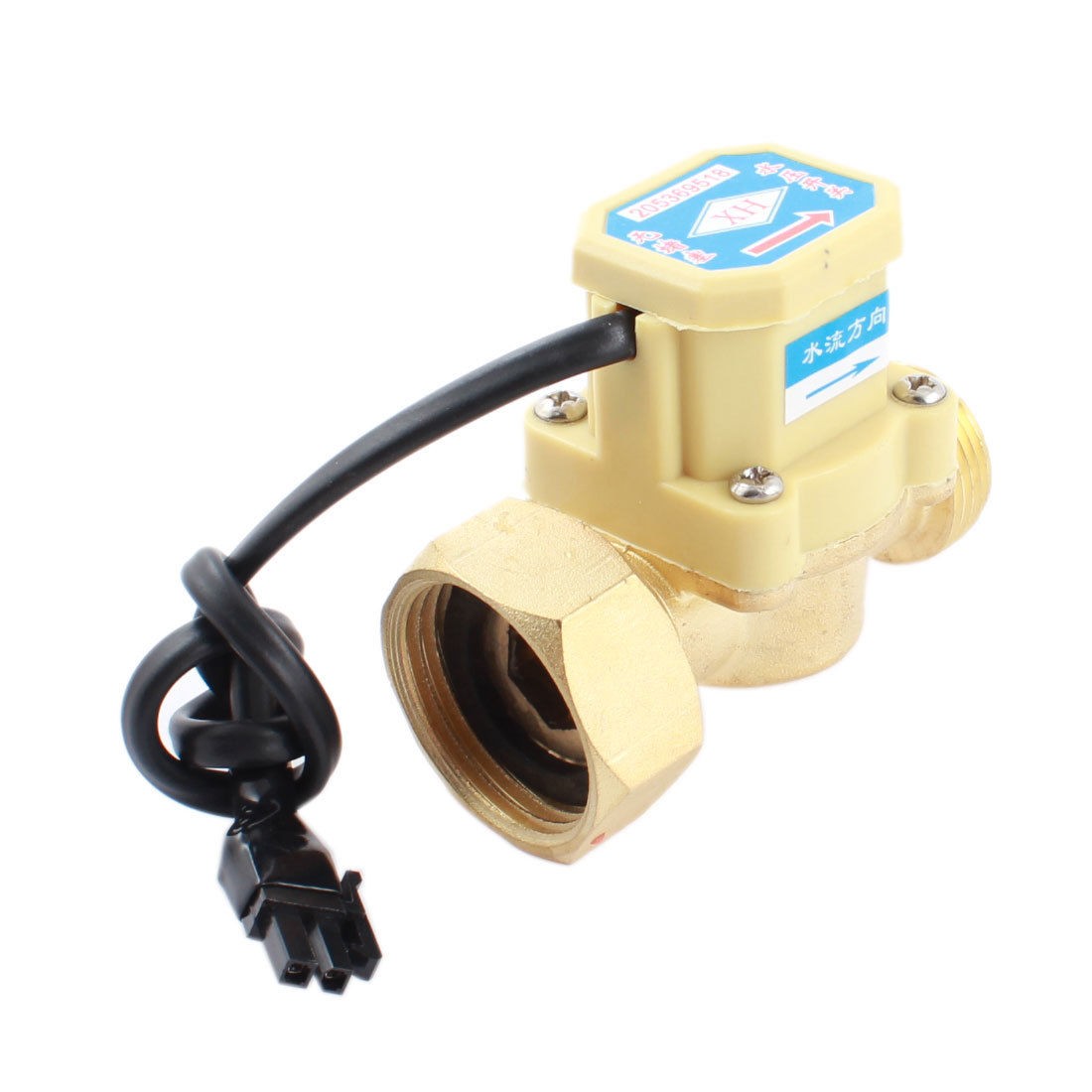 3/4PT Male 1PT Female Thread Water Fluid Flow Sensor Switch 0.75-5L/min 260W