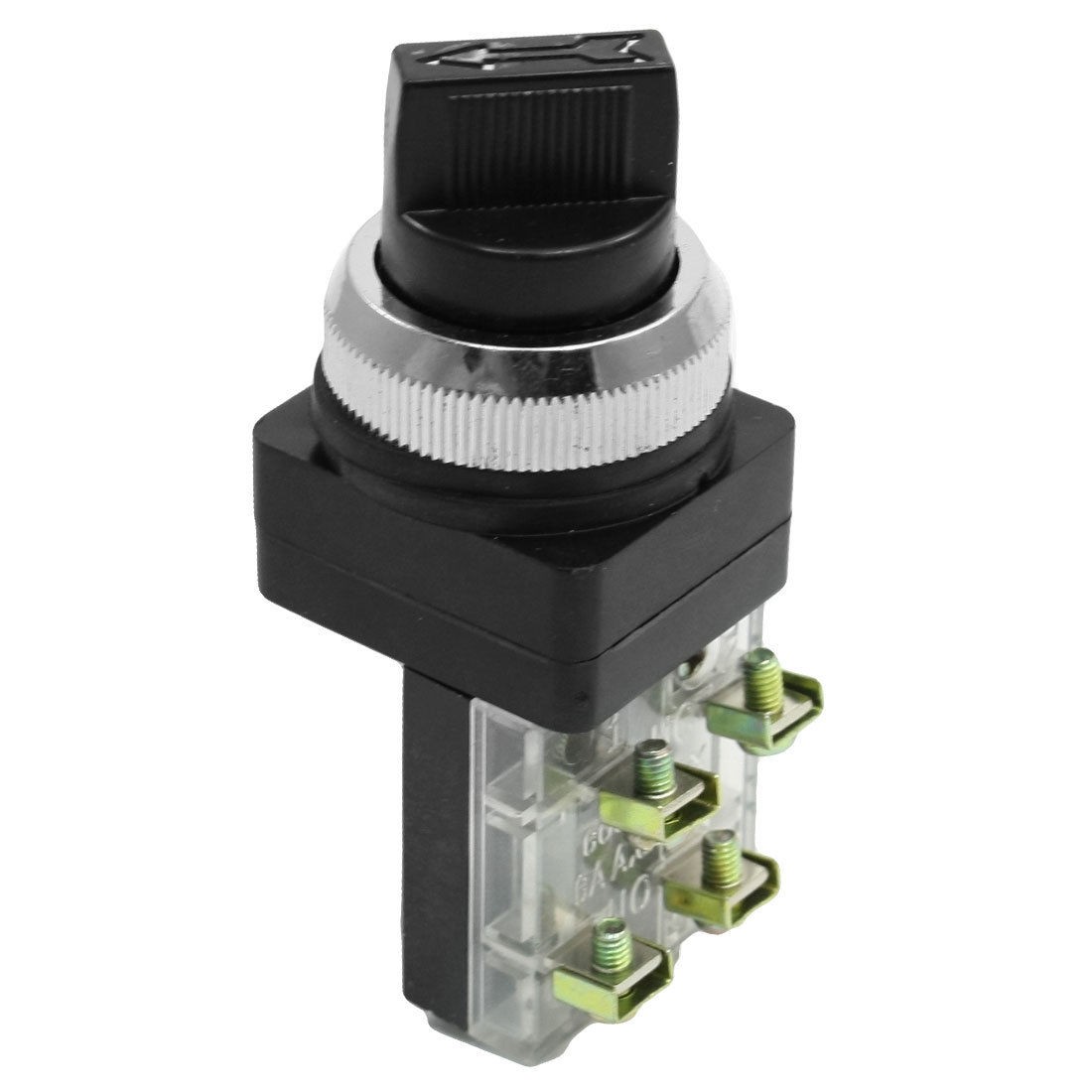 Panel Mounted DPST 3 Position Locking Push Button Switch AC 250V 6A