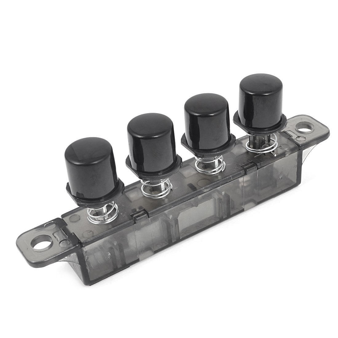 AC 250V 4A 3-Interlock 1-Reset 4 Black Button Keys Switch for Kitchen Hood