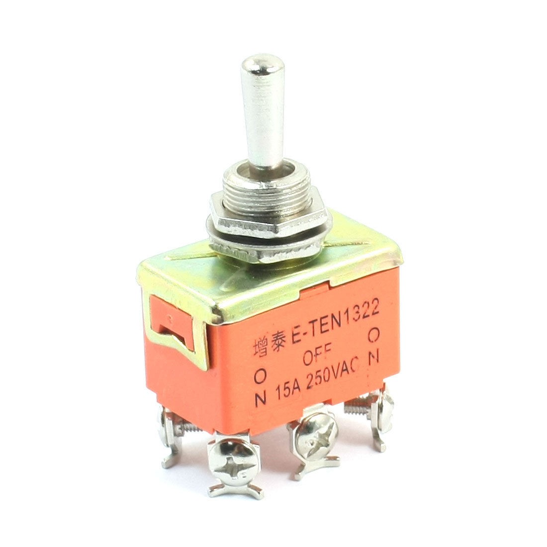 E-TEN1322 3 Positions DPDT Latching Power Control Toggle Switch AC250V 15A