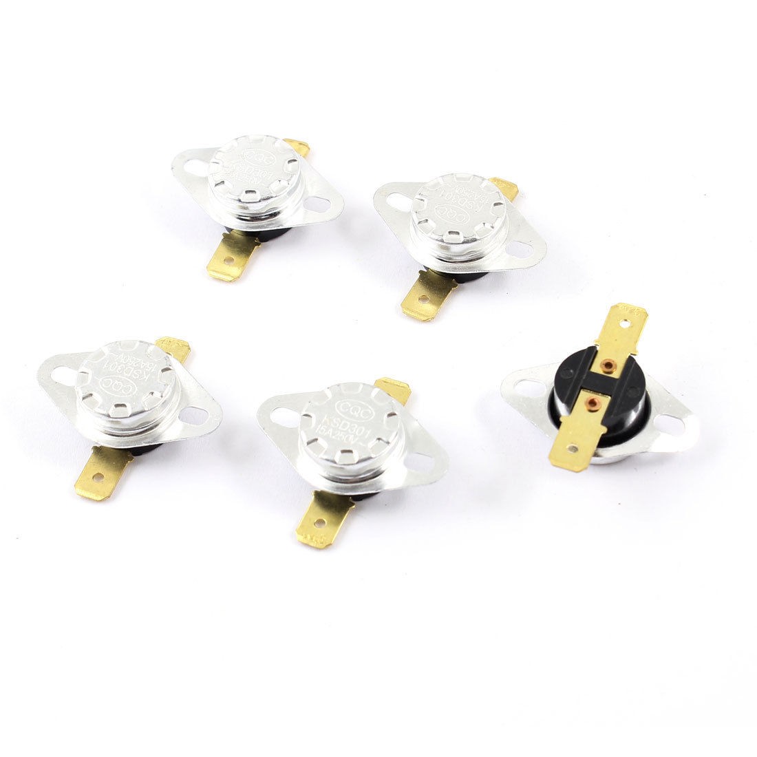 5 Pcs KSD301 60C NC Temperature Controller Switch Thermostat AC 250V 15A