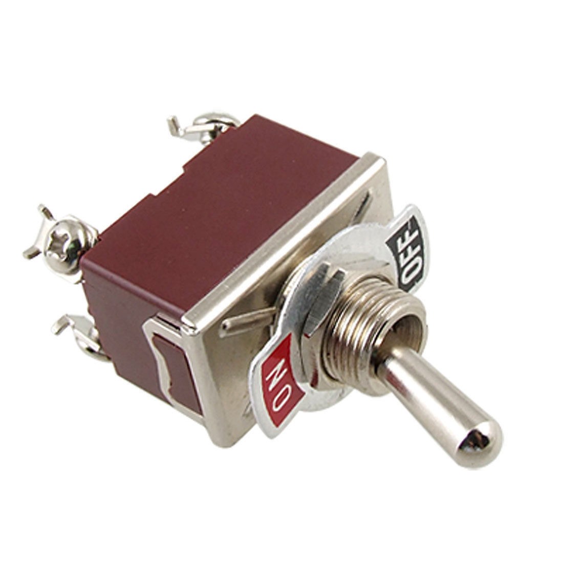 AC 250V 15A Bat Handle On/Off DPST 4 Screw Terminals Toggle Switch