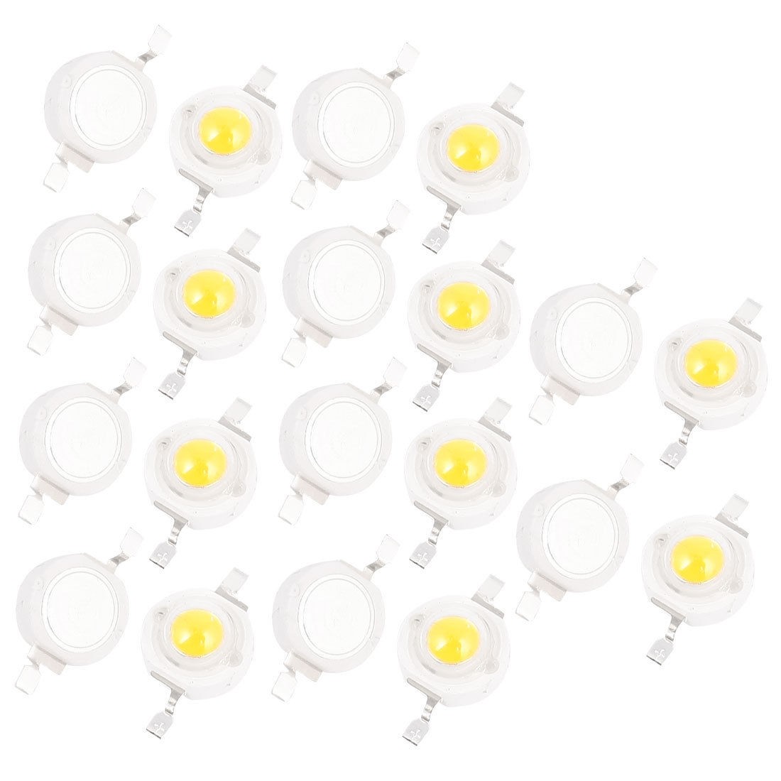 3.0-3.6V 350mA 1W Warm White High Power LED Bead SMD Chip Lamp Light 20 Pcs