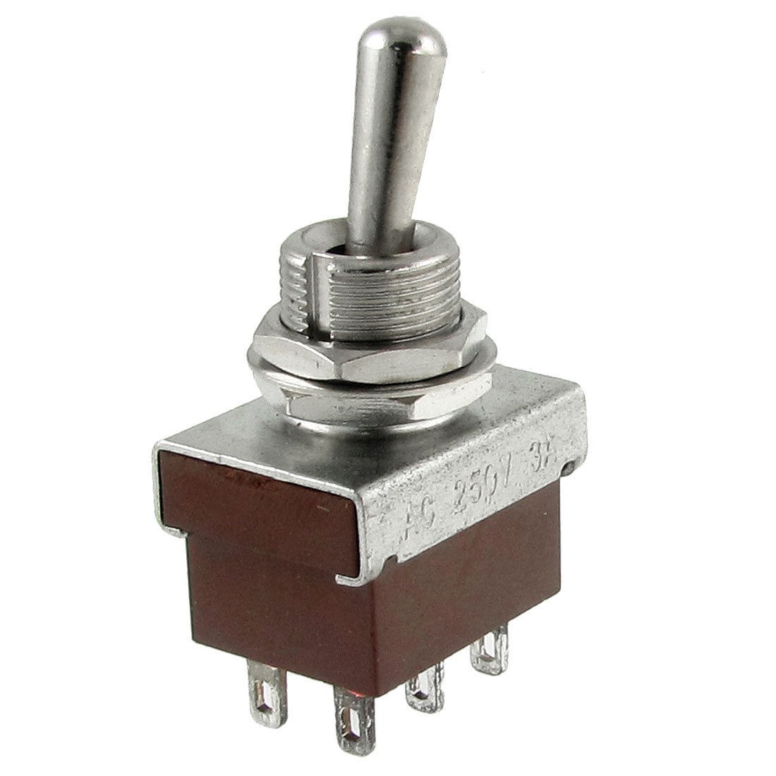 ON-ON 2 Position DPDT Toggle Switch AC 250V 3A 6 Pins New