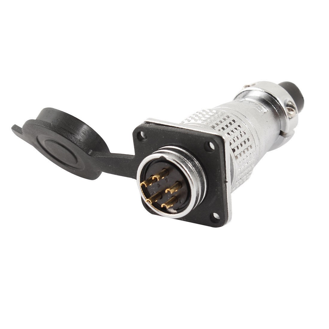 Dustproof Flange Mounting 5 Pin 20mm Aviation Plug Connector AC 250V 5A