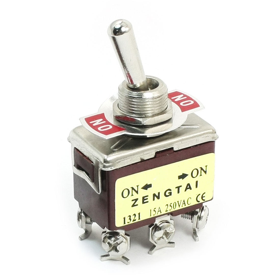 AC 250V 15A DPDT ON-ON 2 Positions 6 Pin Latching Toggle Switch E-TEN1321