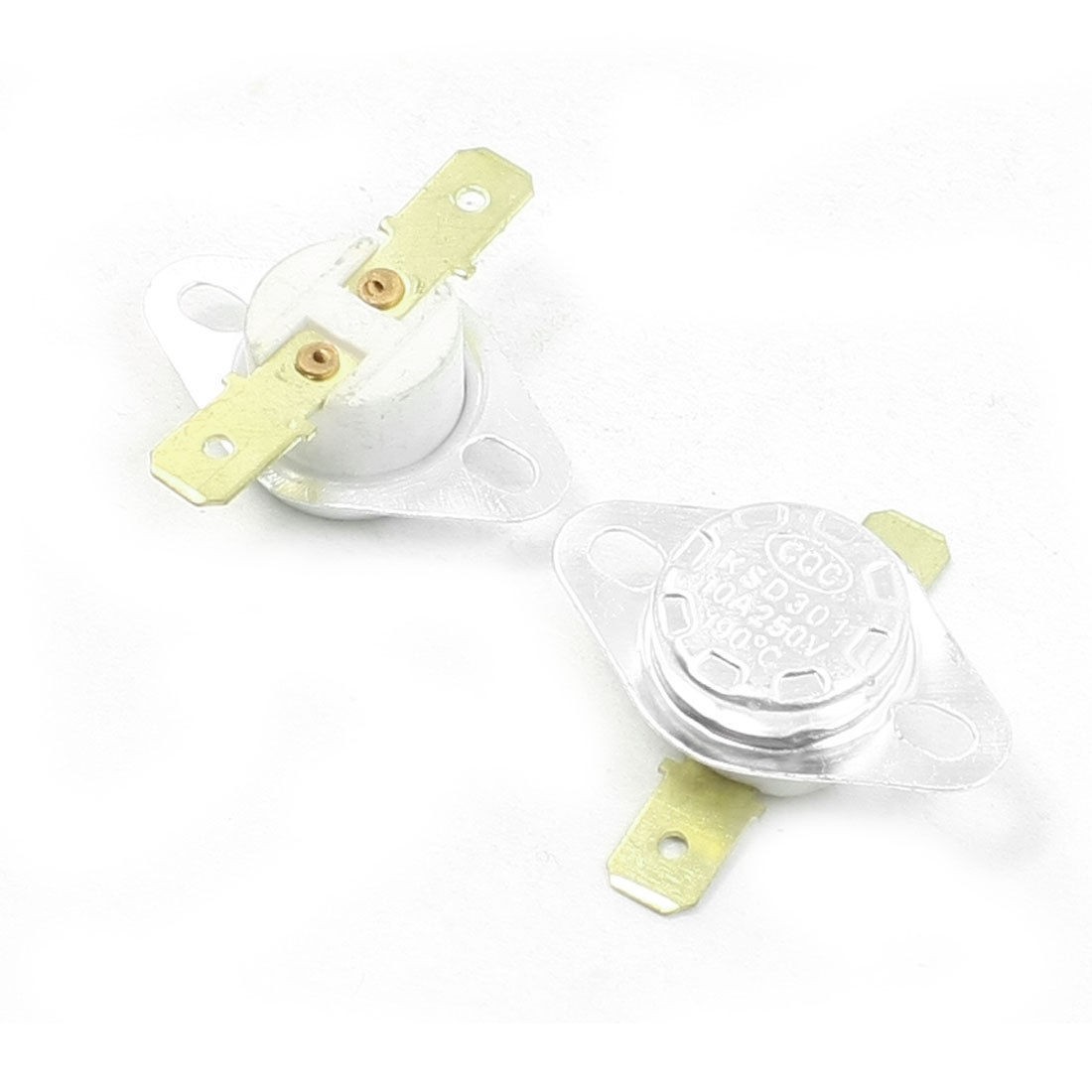 250VAC/10A 190C NC Ceramic Temperature Controller Thermostat KSD301 2 Pcs