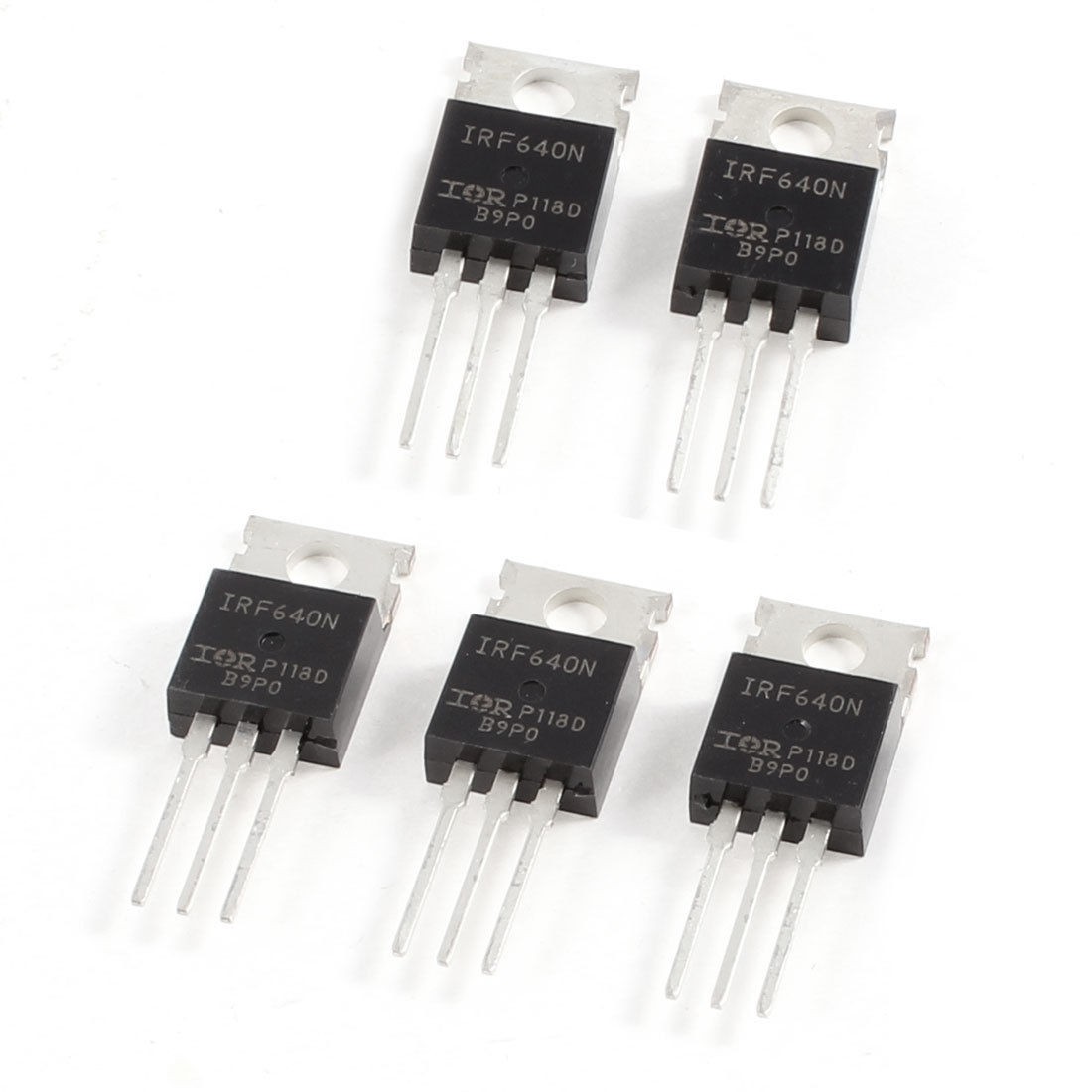 5 Pcs IRF640 18A 200V 0.14" Mounting Hole N-Channel Power MOSFET