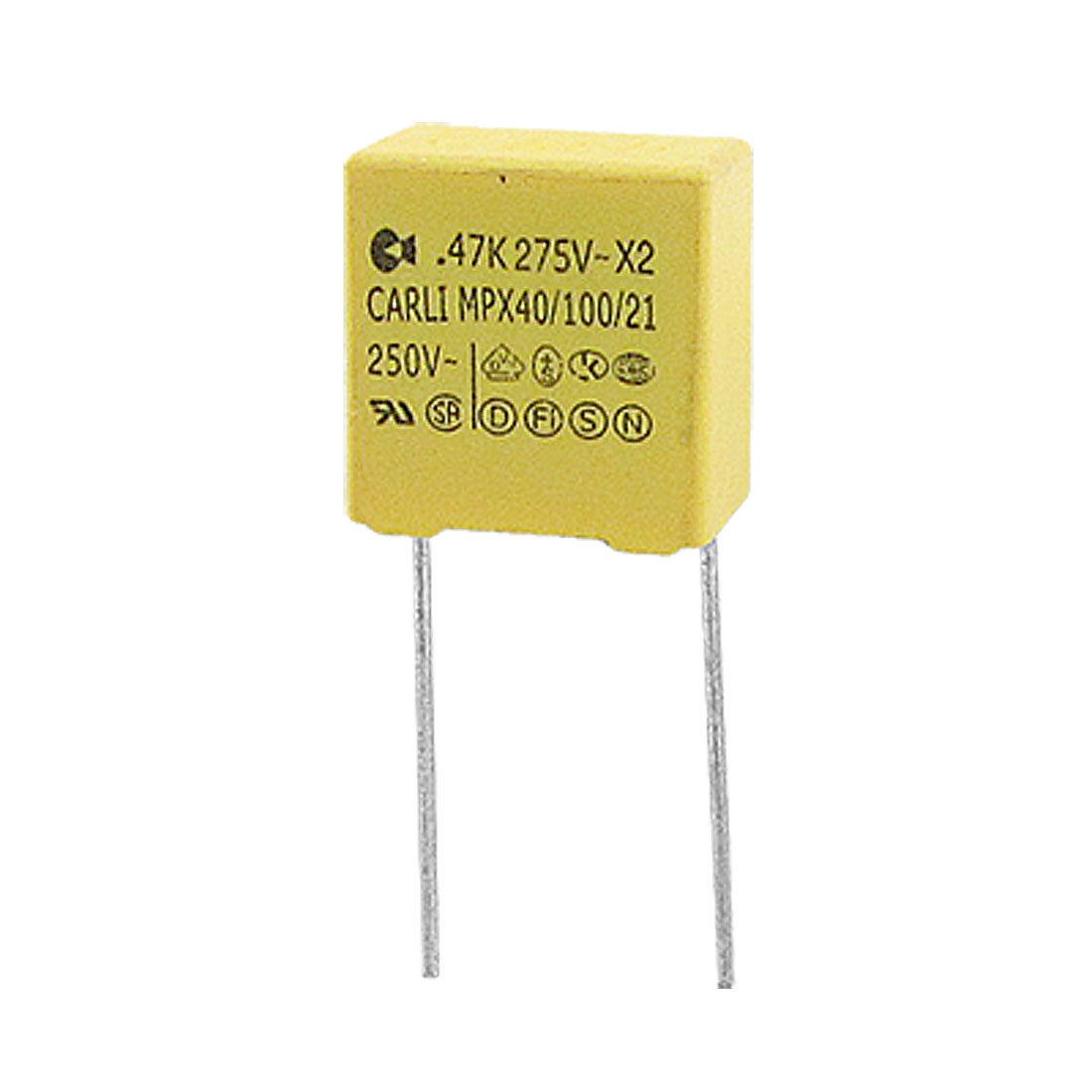 0.47uF 250VAC 10% Polypropylene Safety Capacitor X2 10 Pcs